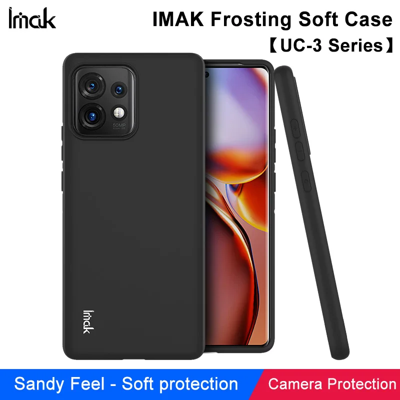 imak For Moto Edge 40 Pro 5G Case Soft Silicone Phone TPU Back Cover Coque Fundas Bag Capa Case For Moto Edge 40 Pro 5G