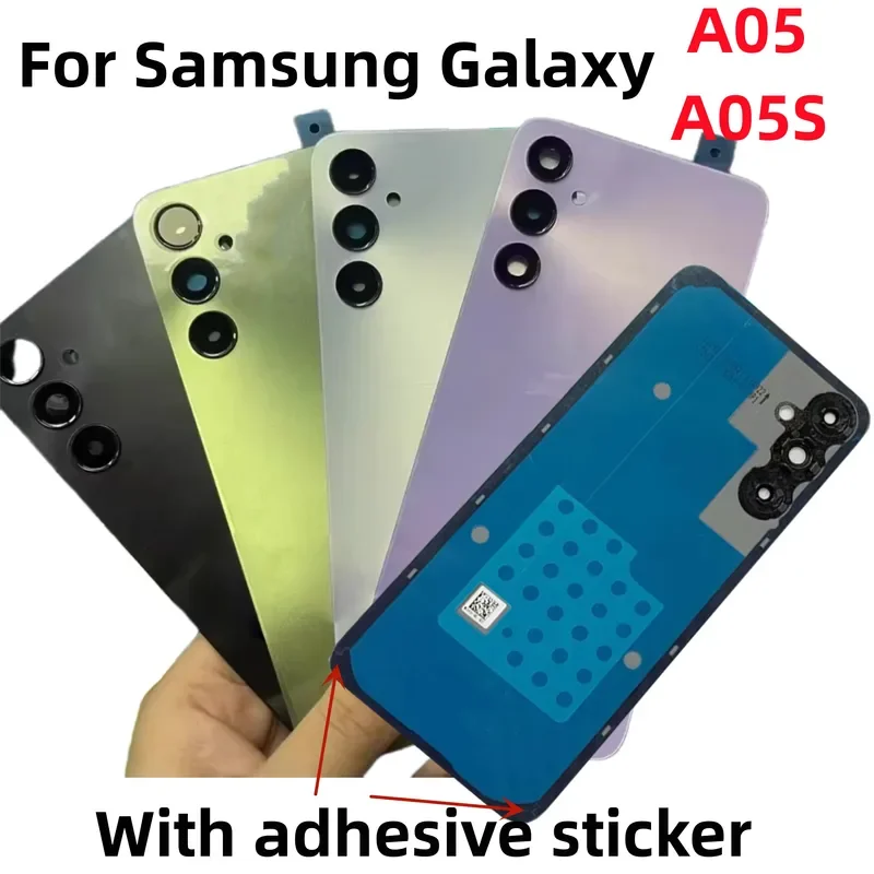 

Phone back cover glass case replacement for Samsung Galaxy A05 a05s a055 A057 battery cover rear door housing case