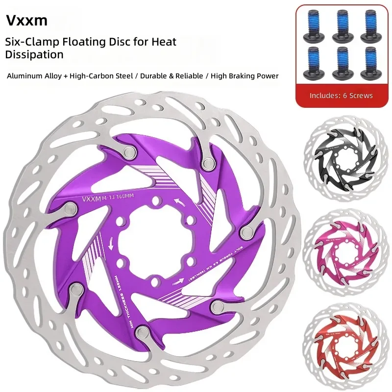 

Ultralight 6 Bolt Bike Disc Brake Rotor 160mm Hollow Heat Dissipation Mountain Road Bicycle Brake Disc Parts