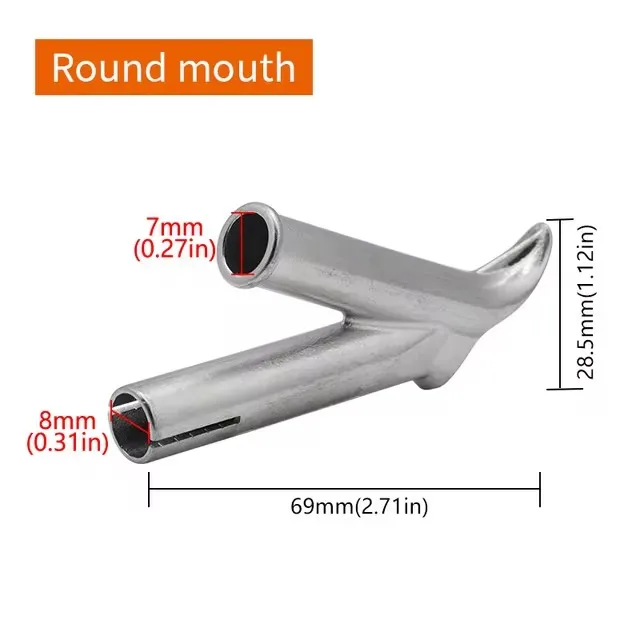 1 stuk Ronde/Driehoekige Lasmondstuk Snelheid Warmte Y Heteluchtpistool Hoofd Warmte Torch Lassen Tip voor Vinyl Plastic PVC Lasapparaat