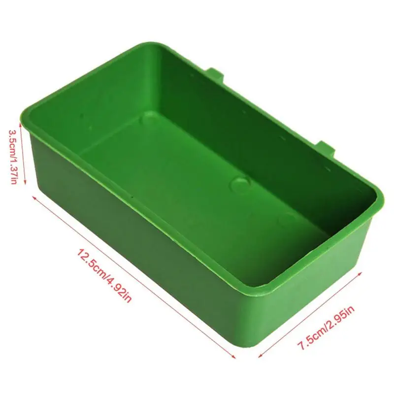 Plastic Small Bird Bath Tub Parrot Shower Bathtub Bird Food Bowl For Cage Bird Feeders Small Bird Parrot Bird Shower Accessories