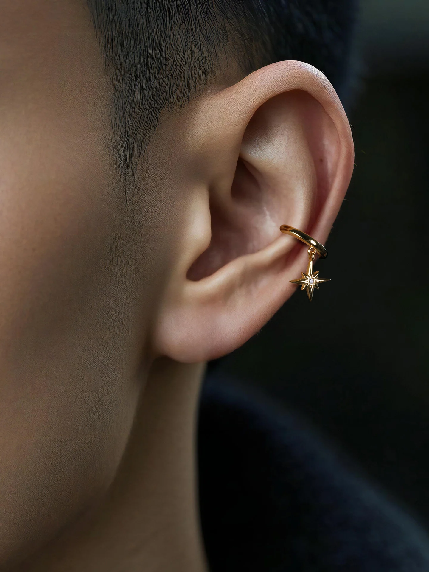 Yuki Pure Silver Ear Cuffs Unisex Unique Design Trendy Korean Style No Piercing Required Fashionable Ear Bone Clips