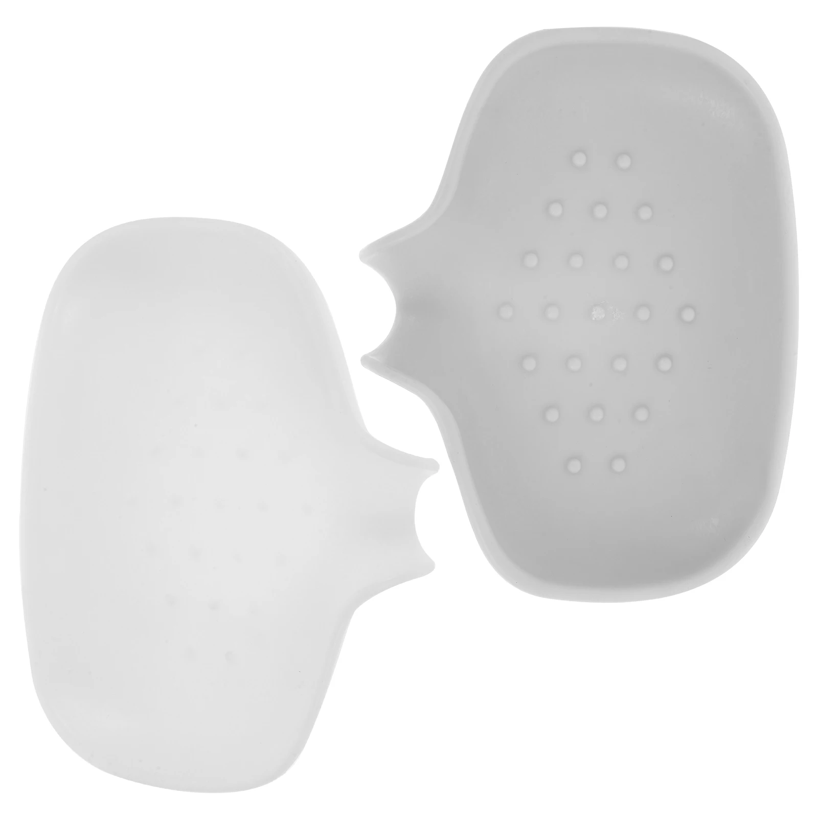 

2pcs Silicone Dish Self-Draining Bar Soap Holder For Kitchen Sink Bathroom Shower Countertop Soap Storage Tray Anti-Slip