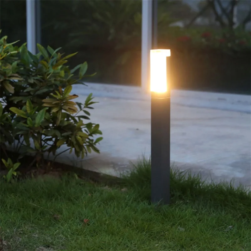 April im Freien LED Rasen Licht Aluminium wasserdichte Garten lampe kreativ dekorativ für Villa Duplex Park