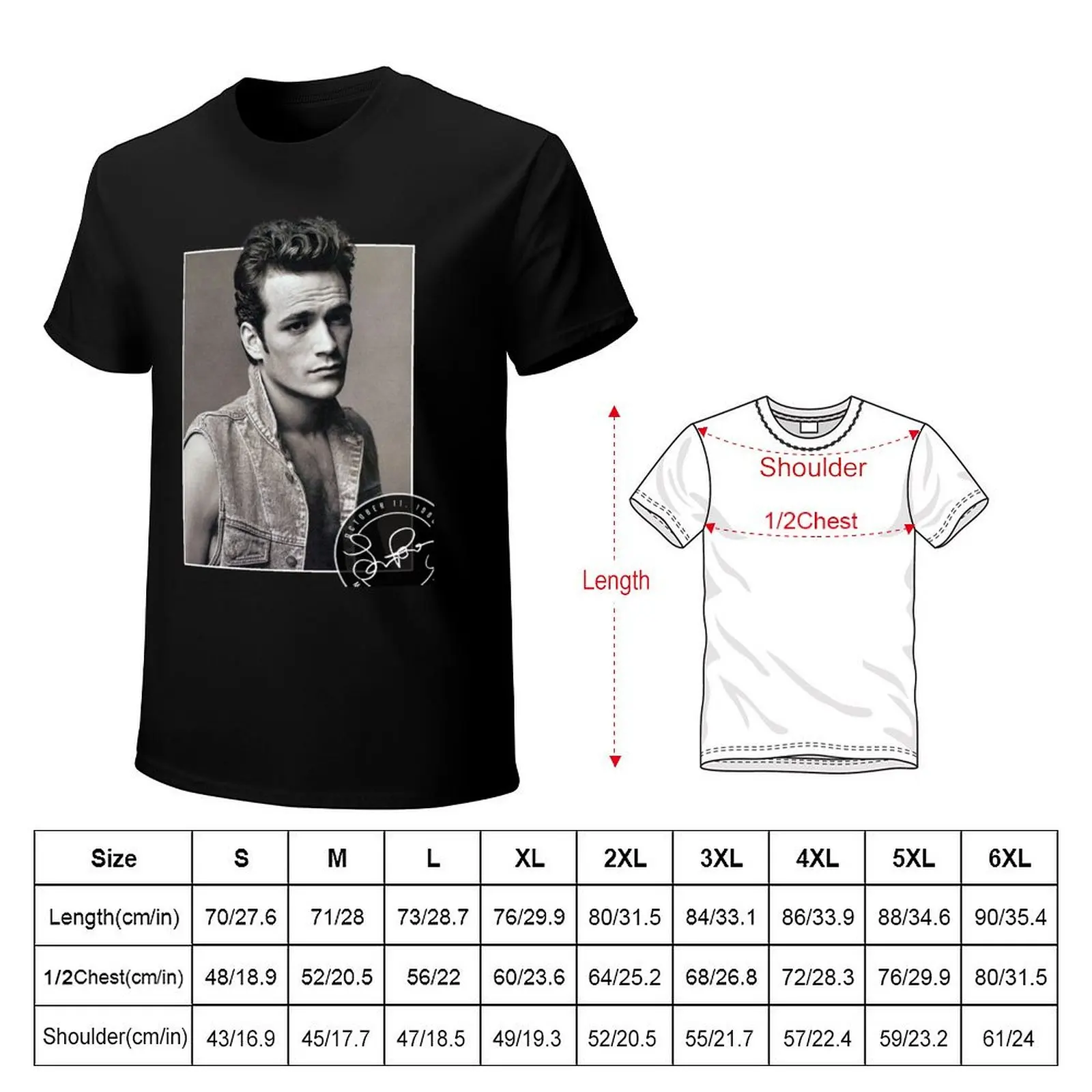 LUKE PERRY RIP TRIBUTE T-Shirt Plus Size Comfort Fit Tee