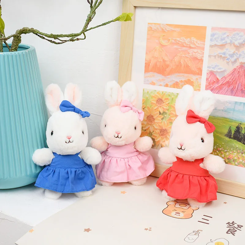 New creative cartoon rabbit plush toy girl heart French rabbit doll pendant girl bag accessories small gifts