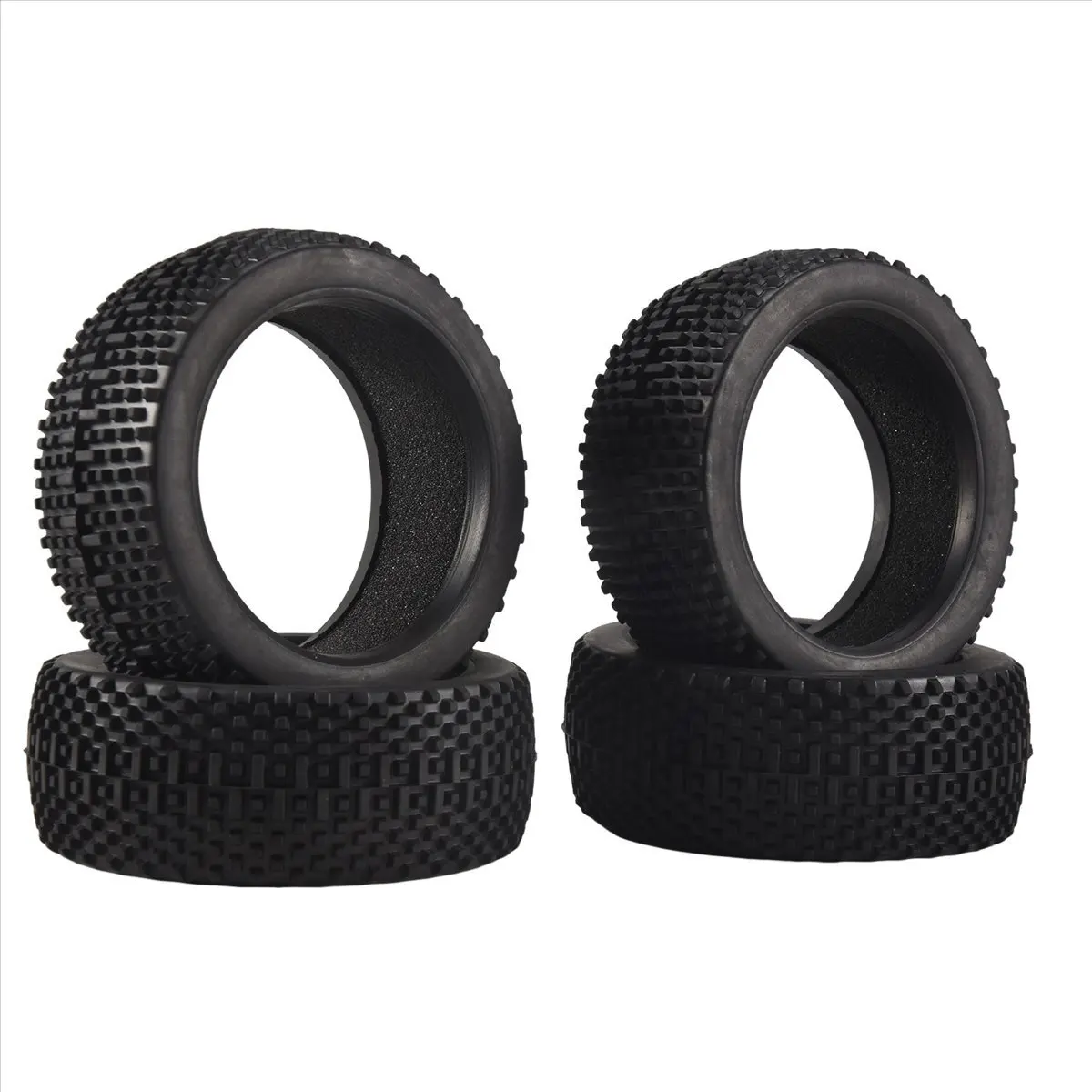 

4Pcs 110mm 1/8 RC Off-Road Car Rubber Tire Tyre for MP9 Hobao Upgrade Parts [A17I Toy]