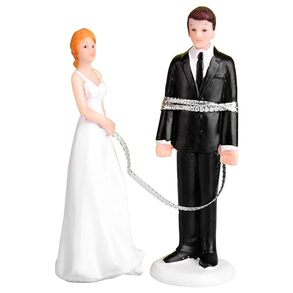 

Resin Bride Groom Wedding Cake Topper Romantic Decorative Couple Figure Funny Souvenir Gift For Wedding Cake Decoration