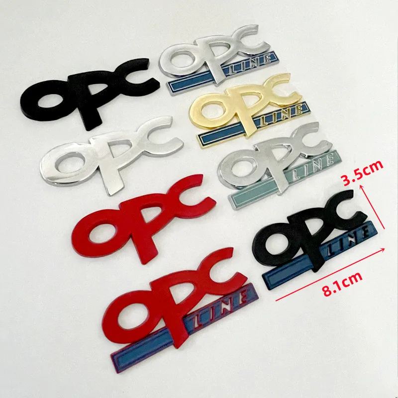 3D Metal OPC Logo Car Fender Emblem Trunk Badge For Opel Insignia Corsa E Astra H J D Zafira Vectra OPC Line Sticker Accessories