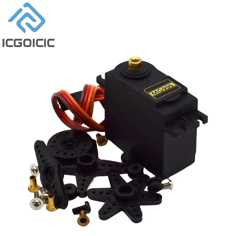 MG996R MG946R MG995 Metal Standard Steering Gear 180 ° 360 ° Digital Robot 20KG Steering Gear image 2