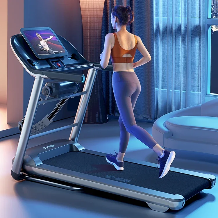 2023 Hot Sale Intelligent Treadmill with Wifi Incline Motor Fitness Machine Club Fitness Sporting Best Factory Price Walking Pad