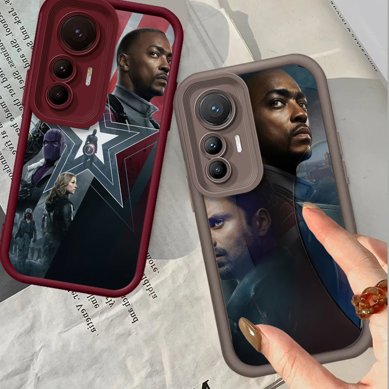 Falcon Winter Soldier Eye Ladder For Xiaomi MI 14 12T 11 Lite Poco M3 X5 X4 F5 F4 F3 F2 GT Pro 5G TPU Phone Case