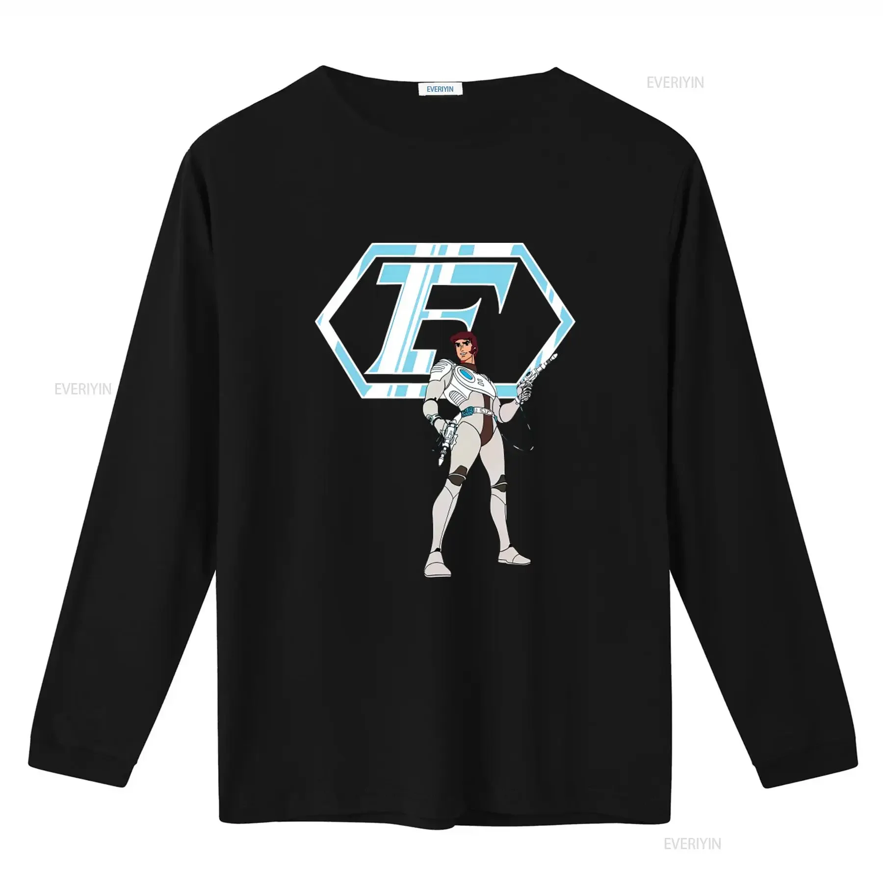 Capitaine Flam Captain Future T Shirt Retro Sci Fi Design for Men's vintage Washed Breathable Stretched homme