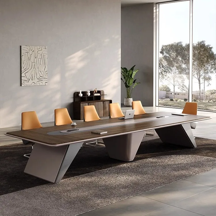 Painted office conference table  Large conference room table and chair combination conference table