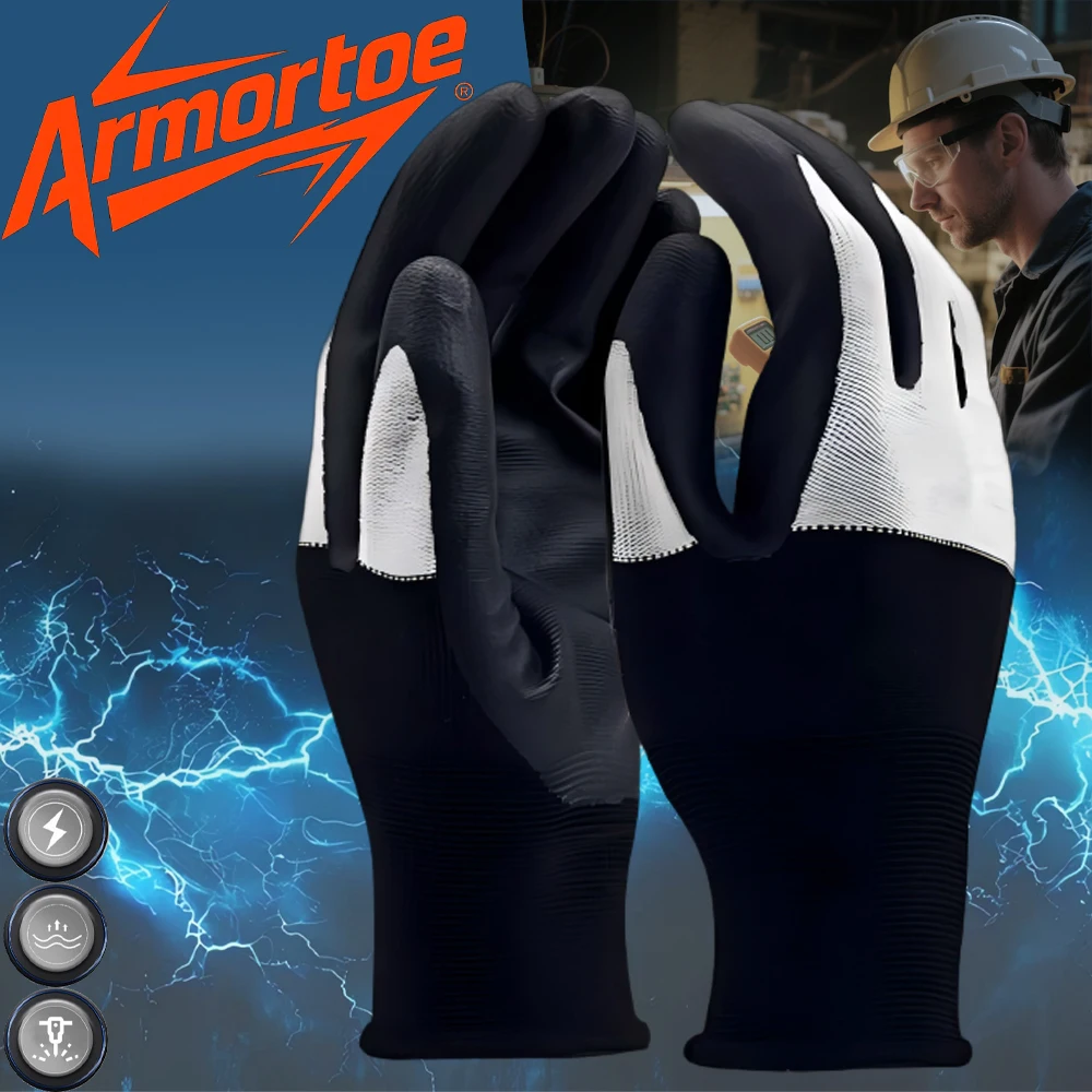

ArmorToe 400V Touchscreen Insulated Gloves Flexible Durable Electrician Low Voltage Anti Shock Grip Safety #ArmorToe8020