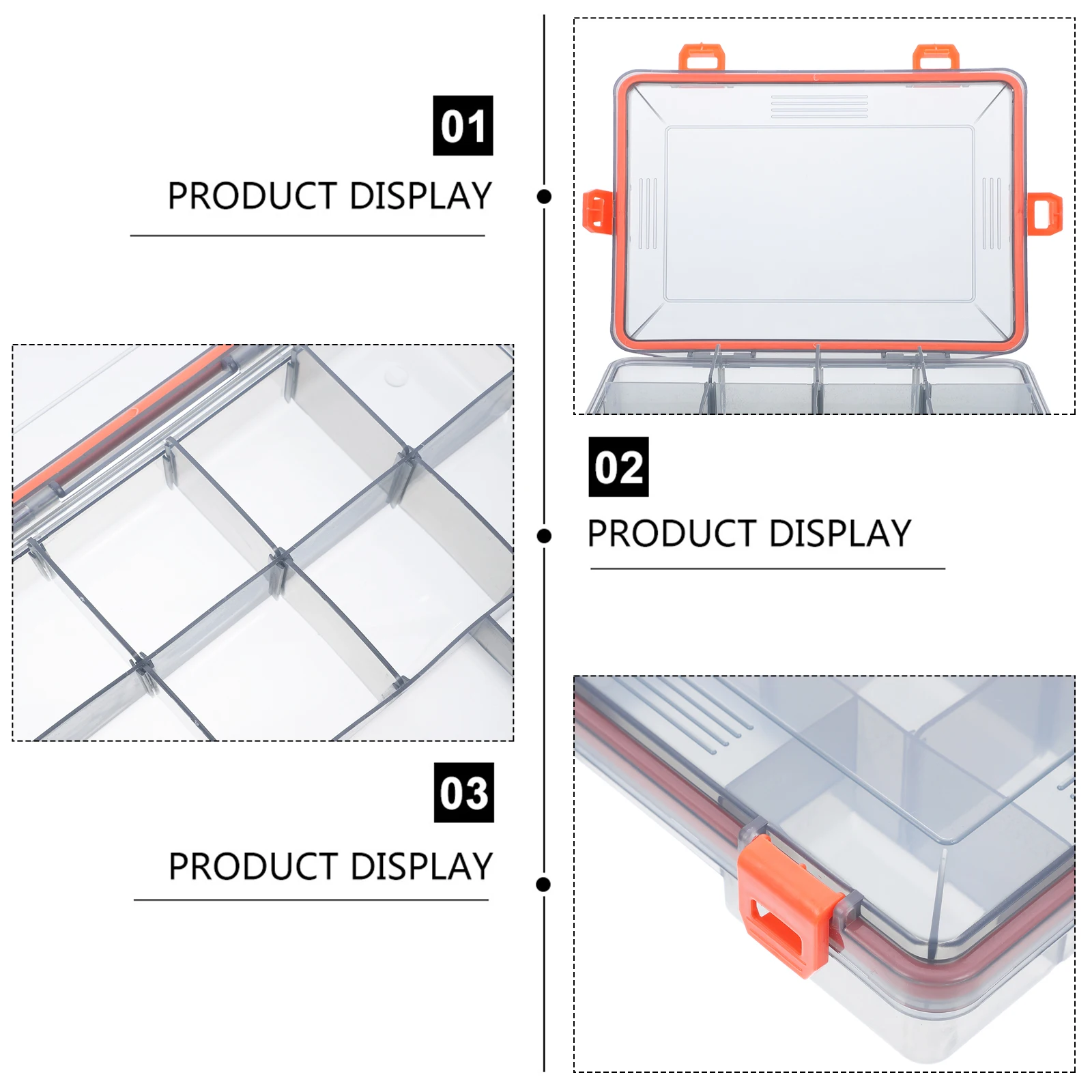 

Lure Storage Box Waterproof Storage Box Fishing Tackle Case Fishing Accessory Holder Fishing Storage Organizer