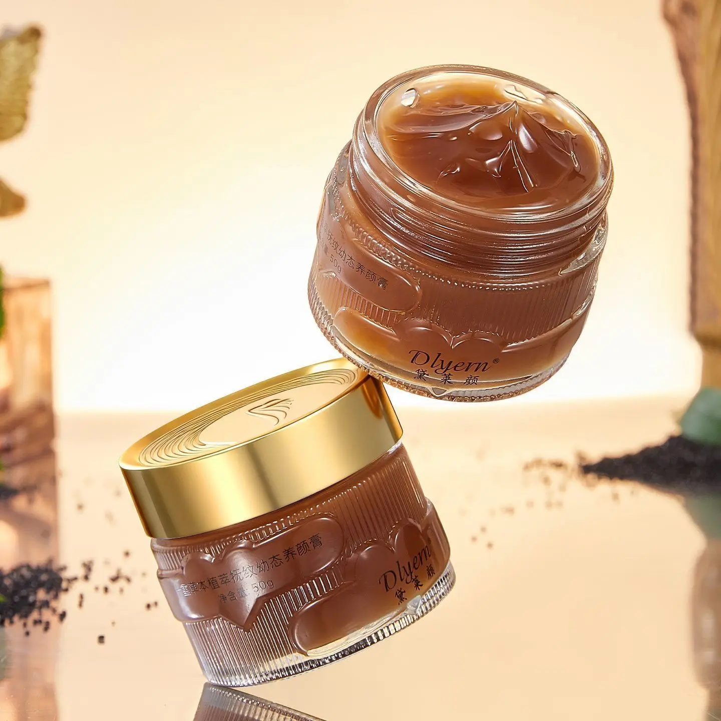 Anti-Wrinkle Winter Face Cream, 10 Herbal Root Extracts for Wrinkle Smoothing & Nourishing, Rejuvenating Care