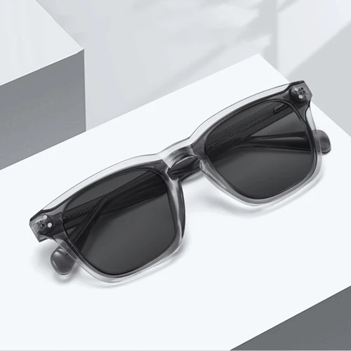 Imagen 2 del producto Gafas de sol para miopía de fibra de acetato de empalme de alta calidad para hombres y mujeres, gafas graduadas ópticas cuadradas de moda personalizadas