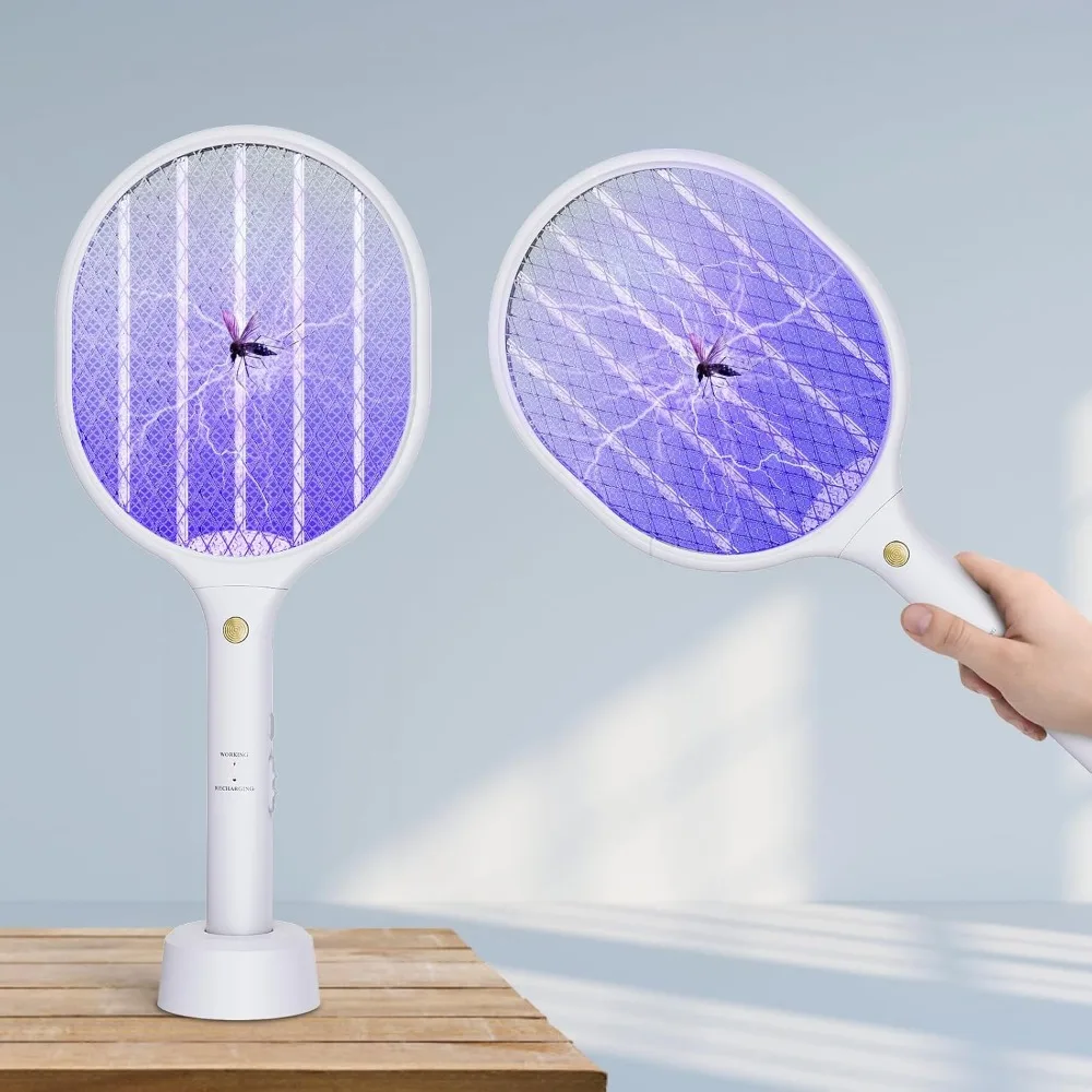 

Dual USB Rechargeable 3000V Swatter Lamp 2 in 1 Mosquito Killer