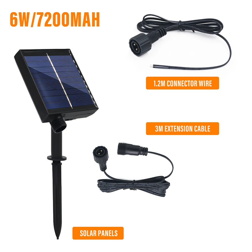 Solarpanel-Box-Controller, 24 V, wasserdicht, mit 8 Blitzmodi, Kabel, 2-poliger Stecker auf Buchse, LED-Lichterkette, Outdoor-Dekoration – Detail 14