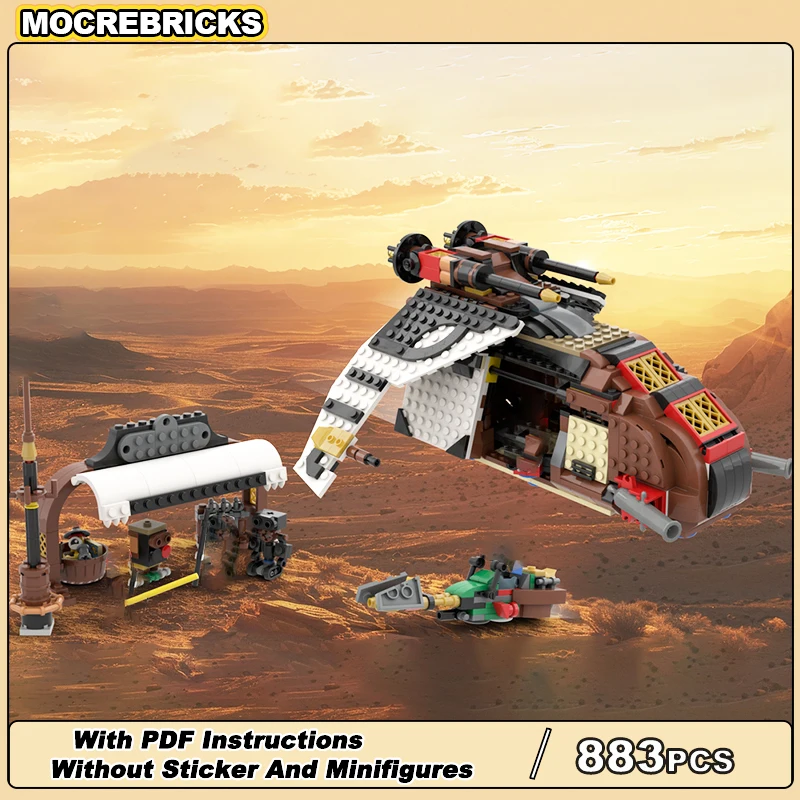 

Hot Selling Attack Ship Building Blocks MOC-223617 Interstellar Transportation Model Technology Bricks Children's Puzzle Toys
