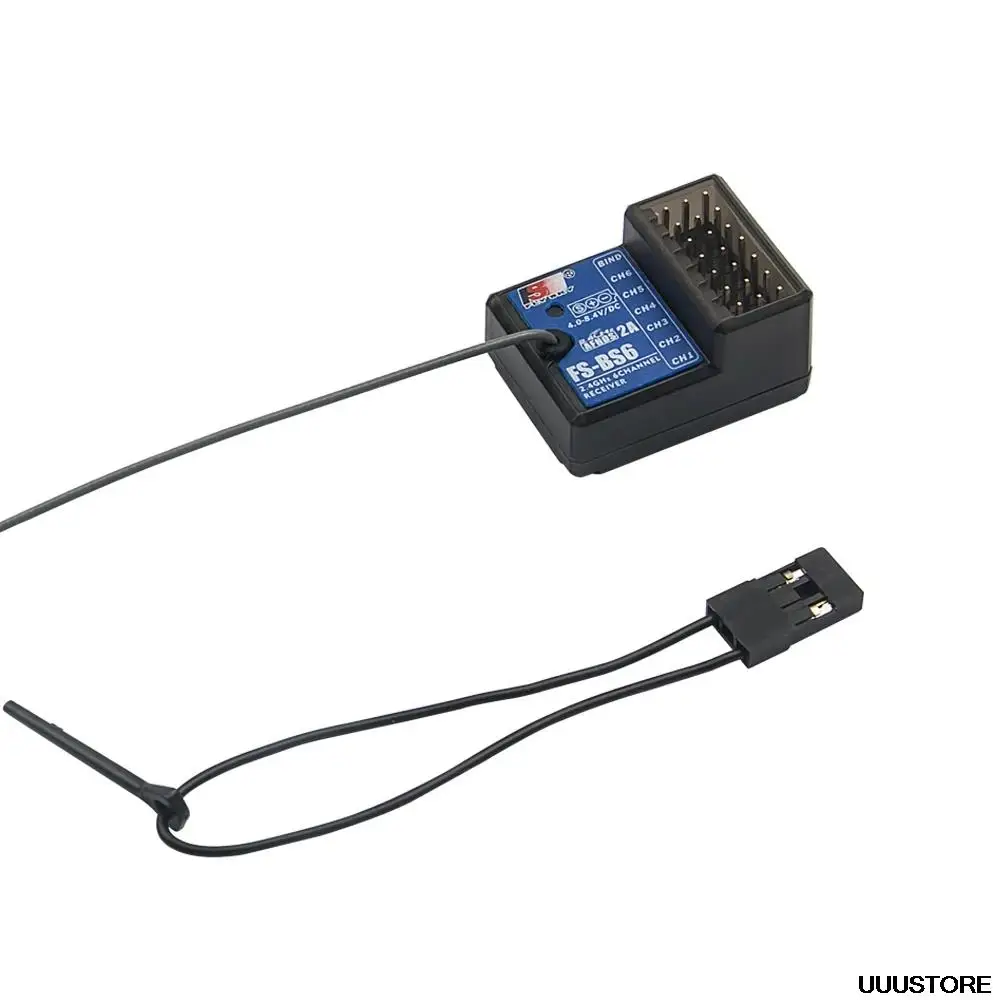 FlySky FS-BS6 Receiver 2.4Ghz 6CH AFHDS2 for FlySky FS-GT5 FS-IT4S Transmitter RC Car Boat