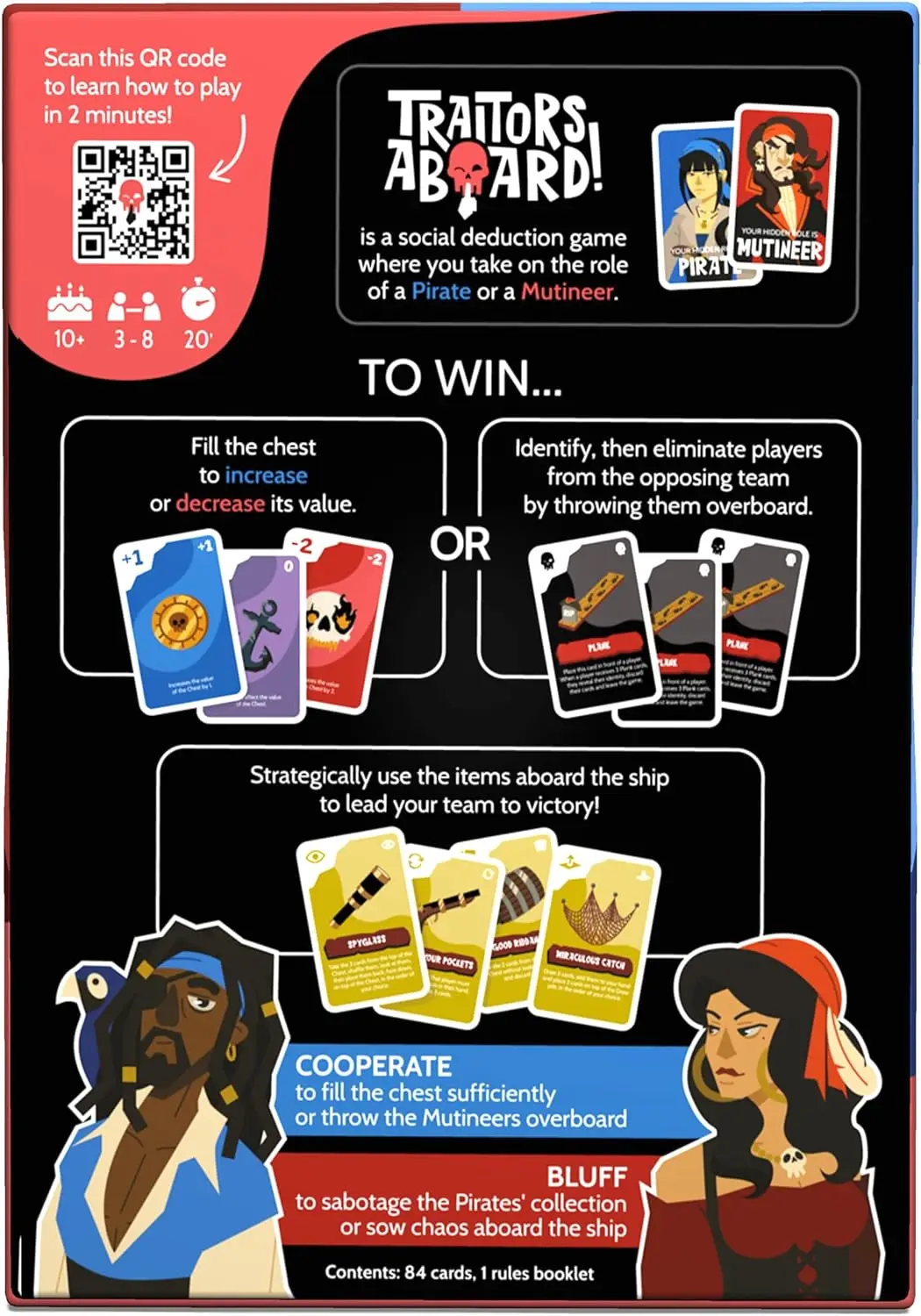 Traitors Aboard - Award Winning Secret Identity Party Game - Fun Strategy and Betrayal | Easy to Learn Family Card Game