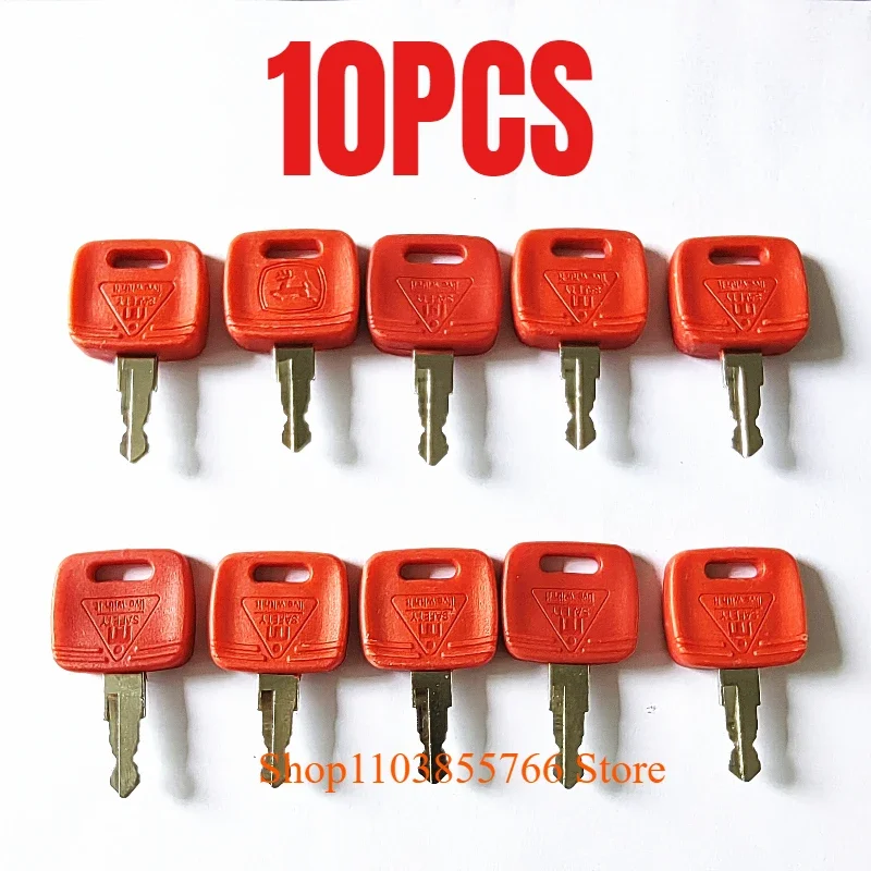 10PCS RE183935  RE43492 RE71557 RE81404 Key For John Deere Tractor 6010 6110 6210 6310 6410 6510 Engine