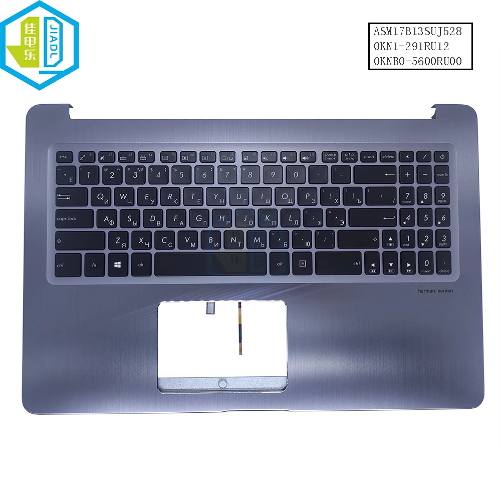 Backlit UI UK Latin Russian Keyboard Palmrest Top Case For ASUS X580 X580VN VivoBook N580GD-DB74 90NB0FL1-R33RU1 90NB0HX4-R31LA1