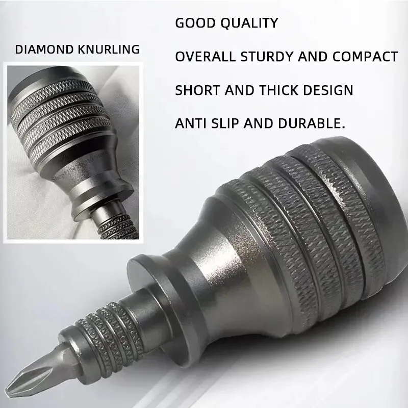Convenient Bit Holder Tool Reliable Screwdriver Tool Versatile Screwdriver Set Aluminum for Easy Screwdriving