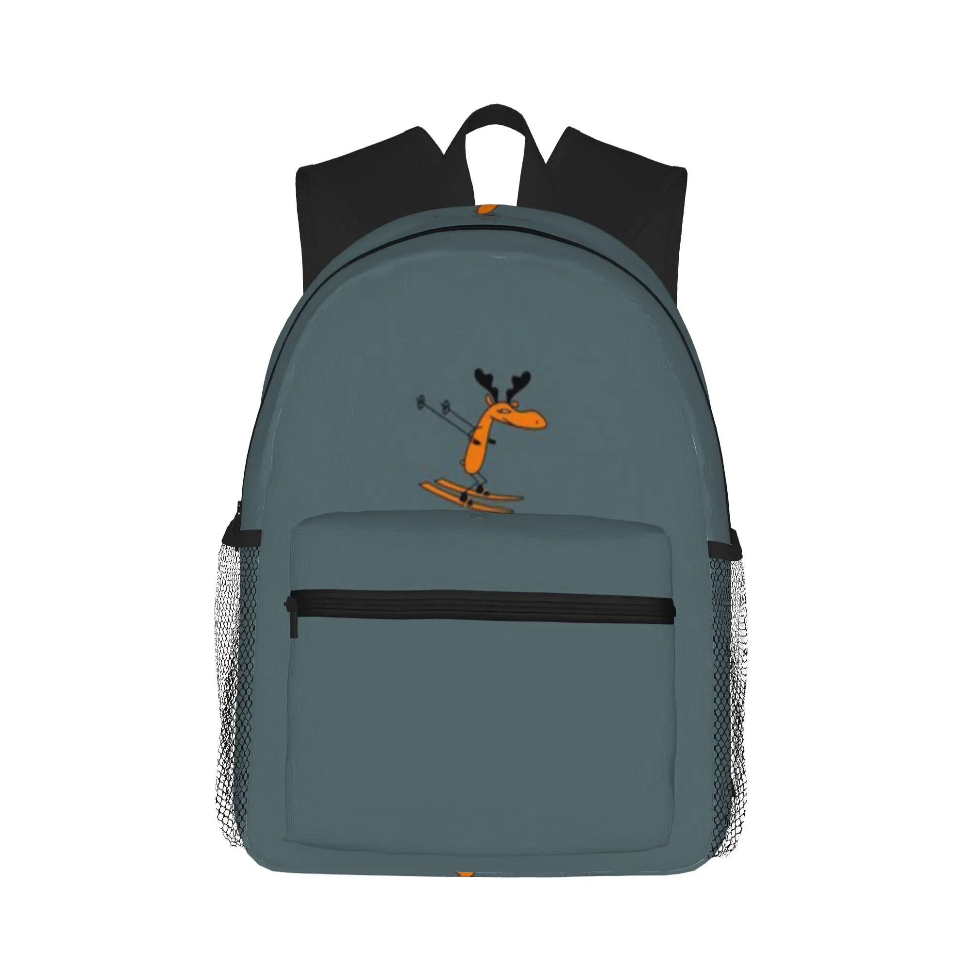 

Skier moose Casual Backpack for Students and Adults Female bags