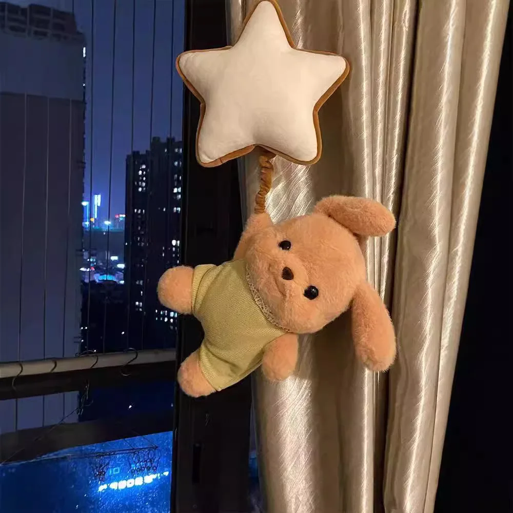 Butter bear Sembell music soothes the bell the stars hang on the bedside pendant doll plush gift for children