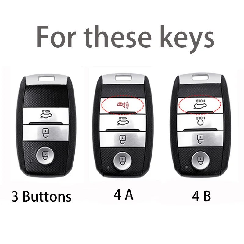 3 4 Buttons TPU Car Key Case FOB Cover for Kia Ceed Rio Rio5 Sportage R K3 KX3 K4 K5 Ceed Sorento Cerato Optima 2015 2016 2017