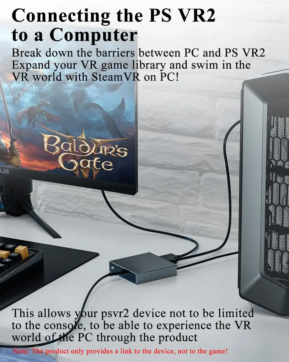 Gaming Accessories For PS VR2 PC Adapter Computer Adaptor For PS5 Console Converter Support For Windows