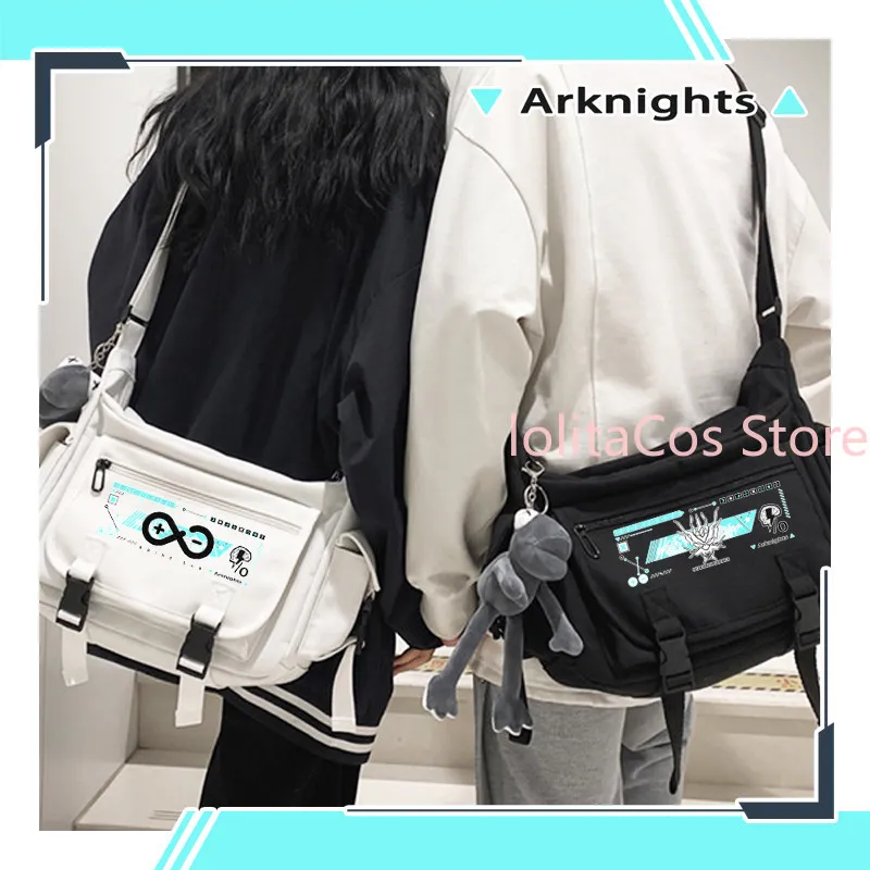 

Arknights Rhodes Island Shoulder Bag Canvas Crossbody Bag Man Woman Birthday Gift Anime Fan Collection Schoolbag Cosplay Xmas