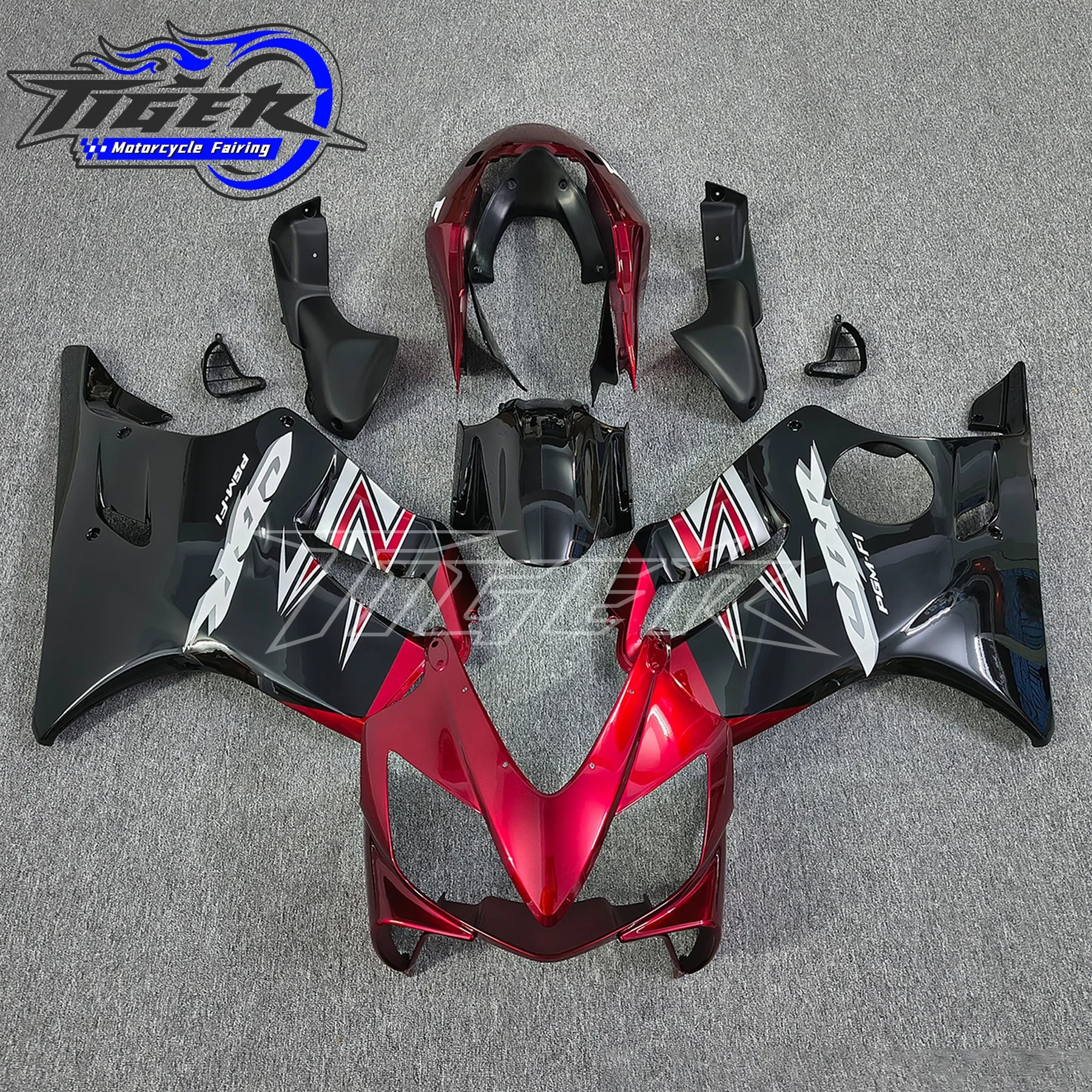 Injection Mold New ABS Fairings Kit Fit for HONDA CBR600 F4i FS 2004 2005 2006 2007 04 05 06 07 Bodywork Set Silver Black