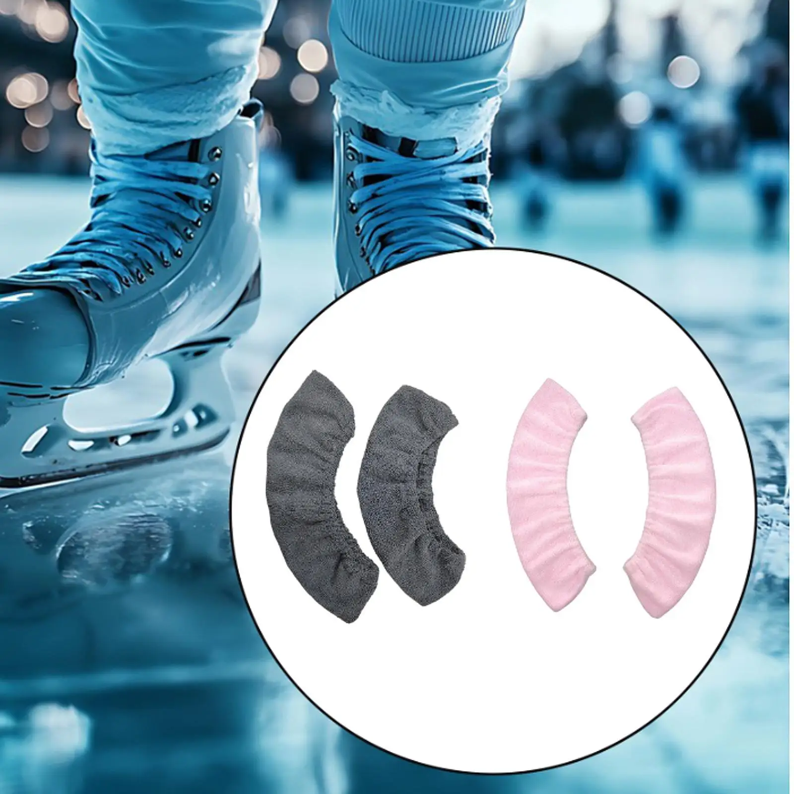 

2 Pieces Protector of Ice Skate , Ice Guards of Soft Winter, Skating Covered for Skates
