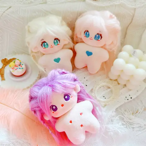 10 cm Kawaii Mini Sjöstjärna Idol Docka Plyschstjärna Bomullsdockor Astral Body Gosedjur Leksaker Plyschleksaker Fans Present 12 best sales bomullsdocka - №6