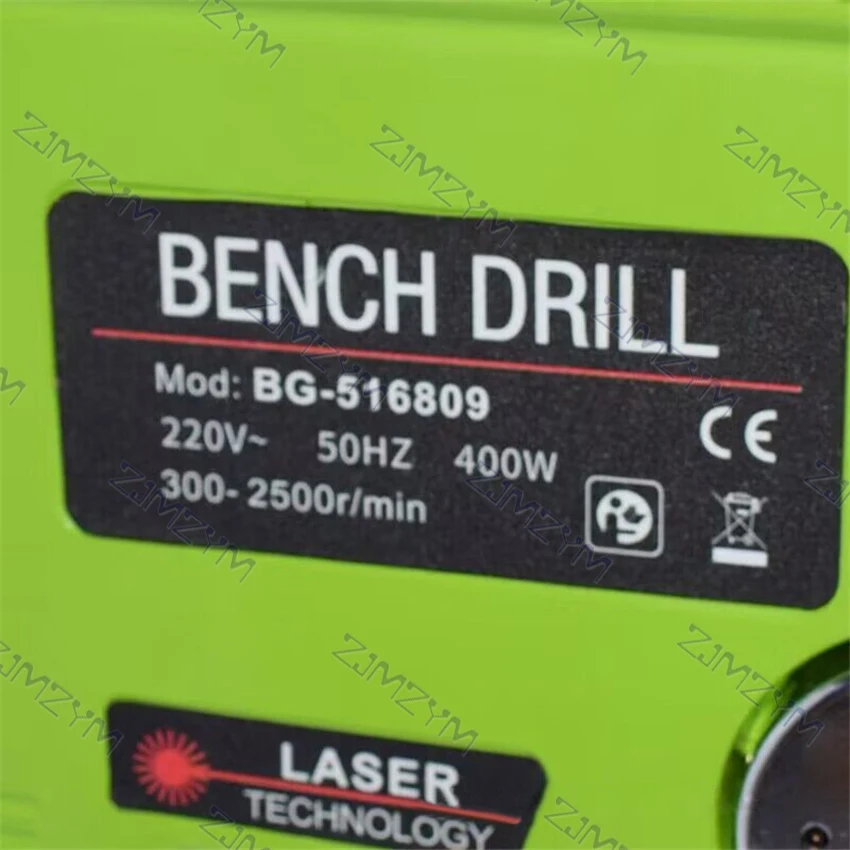 BG-516809 Bench Drill Micro Bench Drill Brushless Speed Control Digital Display Bench Drilling Machine 400W 2500rpm 9mm