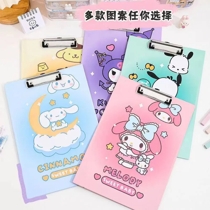 Sanrio A4 Cartoon High Appearance Level Cute Folder Folder Folder Paper Folder Multifunctional Writing Pad Book Pad For Students