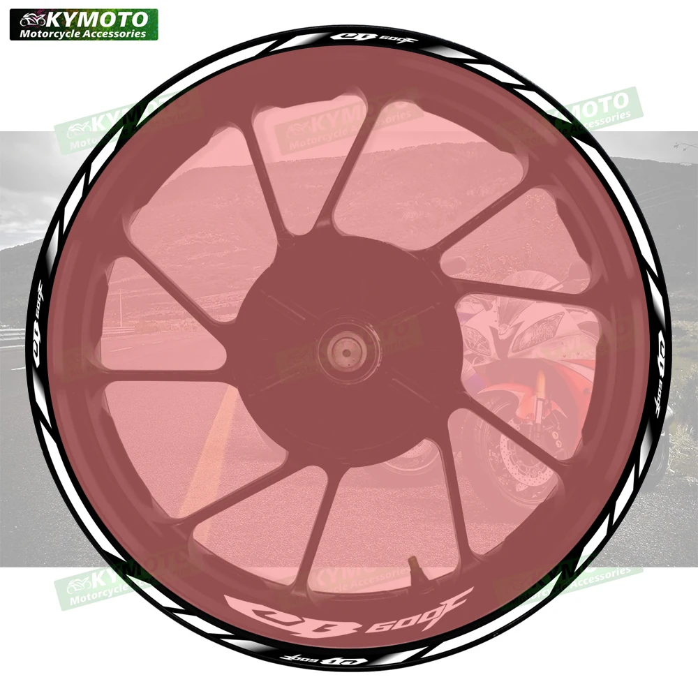 

For Honda CB600F CB 600F motorcycle accessories 17 inch front and rear wheel decals hub reflective stripe stickers decoration