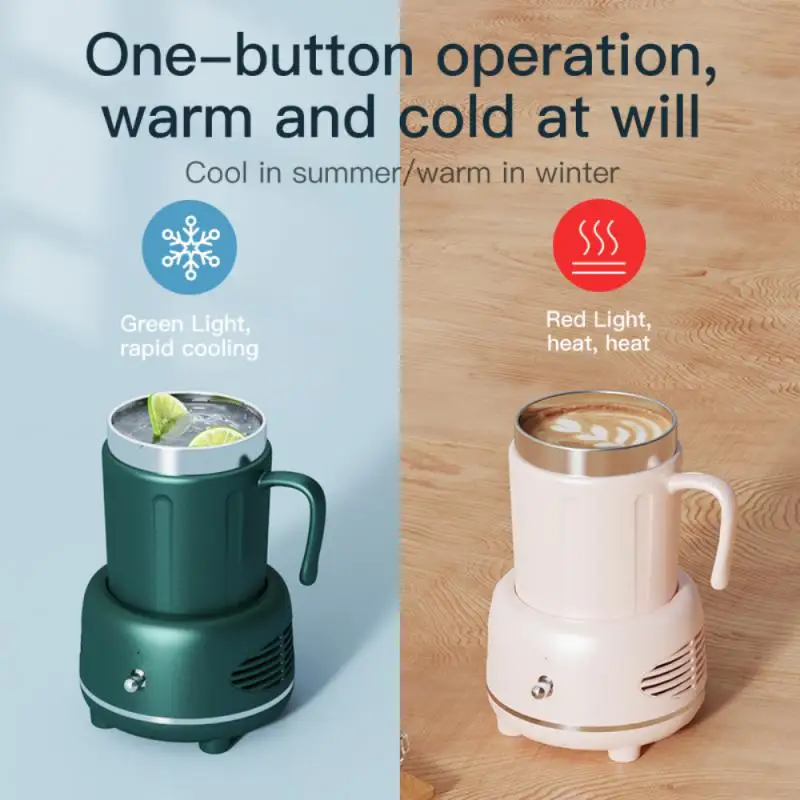 2 In 1 Coffee Milk Beer Soda Heating Cooling Cup Car Drink Insulation Cup Travel Mini Refrigerator Cold Drink Machine Kitchen