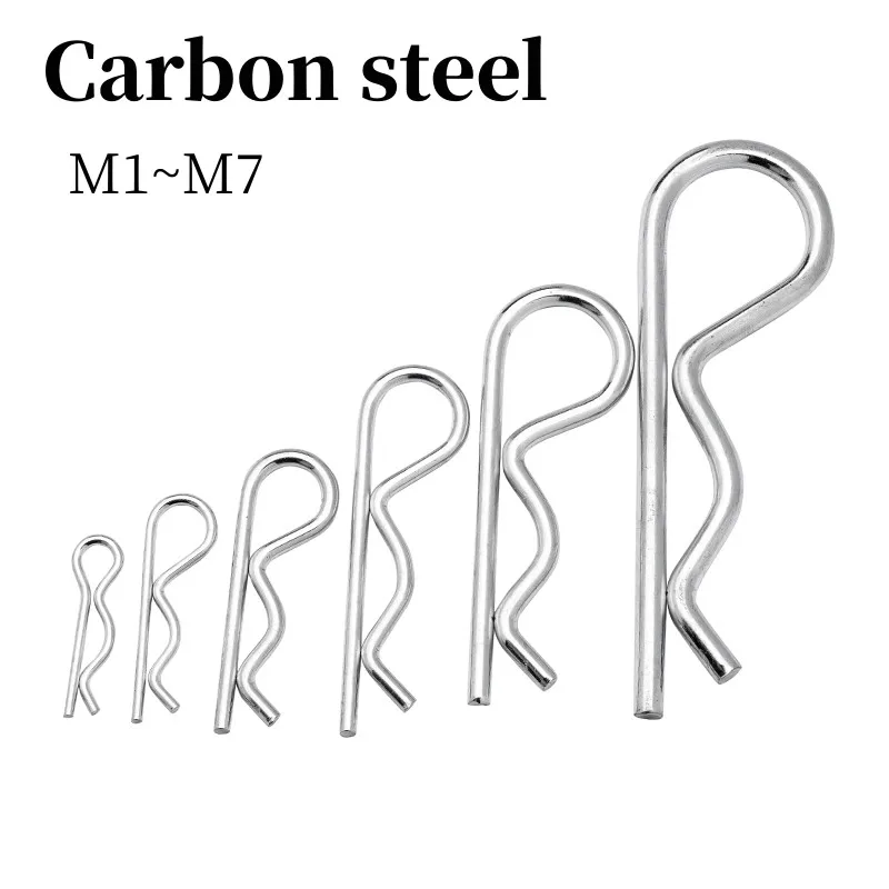 M1~M4 M5 M6 M7 Spring R Type Cotter Pin Retaining Clips Wave R-shaped Pin Clamp Hair Tractor Pin for Car