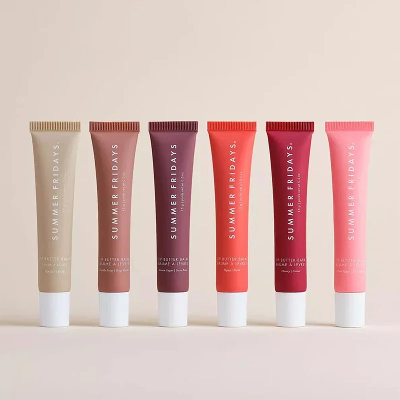 Letni Piątek Bańka na Usta Vanilla Cherry Pink Sugar Nawilżający Transparentny Zestaw Pomadek Gładki Miękki Błyszczyk w Tubce z Efektem Lustra do Makijażu