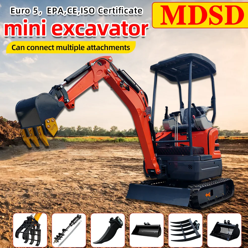 المصنع مباشرة حفارة صغيرة الزاحف حفار صغير مع كوبوتا CE EPA اليورو 5 حفارة صغيرة للحديقة مخصصة DDP الشحن