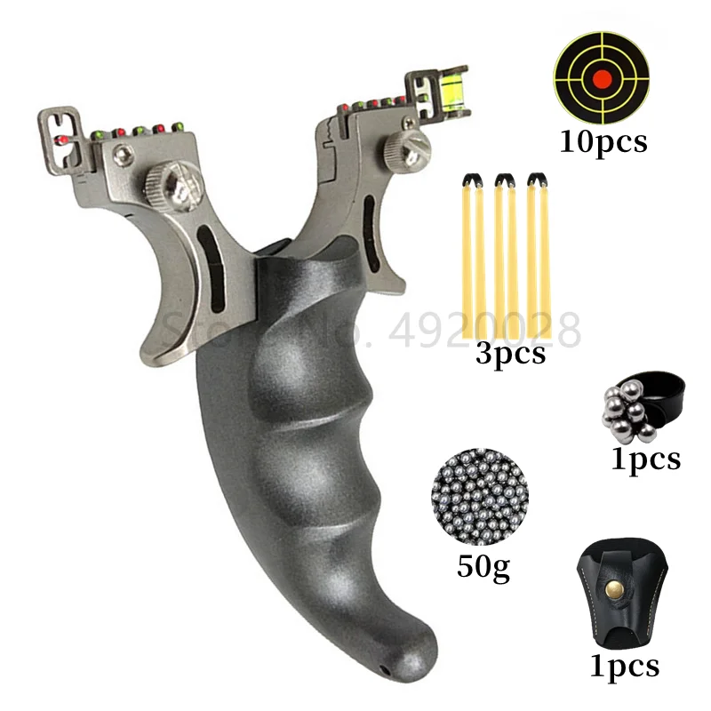 

Рогатка полностью металлическая из алюминия, катапульта из нержавеющей стали, Рогатка для охоты на открытом воздухе, Рогатка для взрослых, игрушки для стрельбы