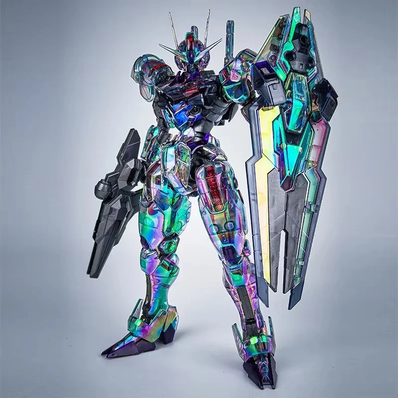 KL FM Laser Holografisches Modell 1/100 Mech Bausatz Actionfiguren Jungen Spielzeug Desktop-Dekoration Sammlerpuppe