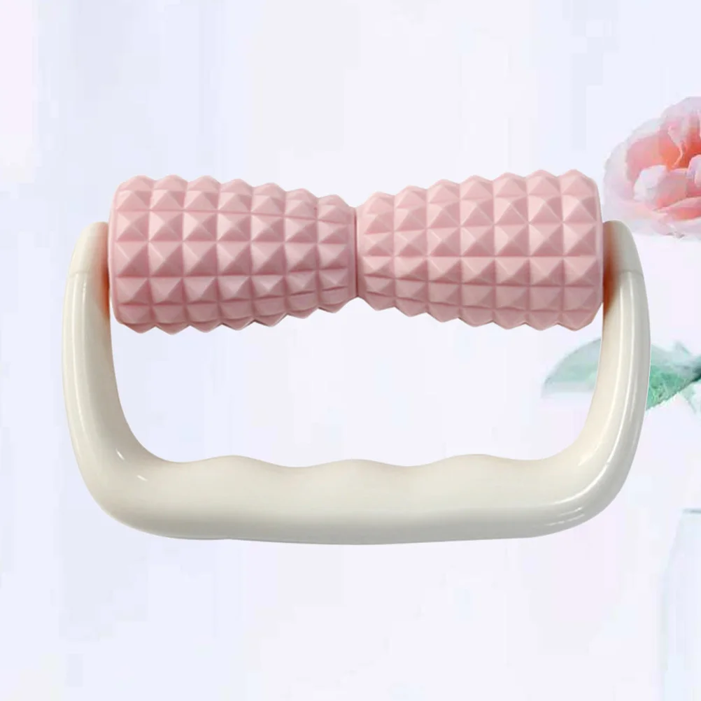 

Durable Pink Plastic Massage Roller Ergonomic Handheld Massager for Muscle Relaxation Cell Massager Body Massor Home Use