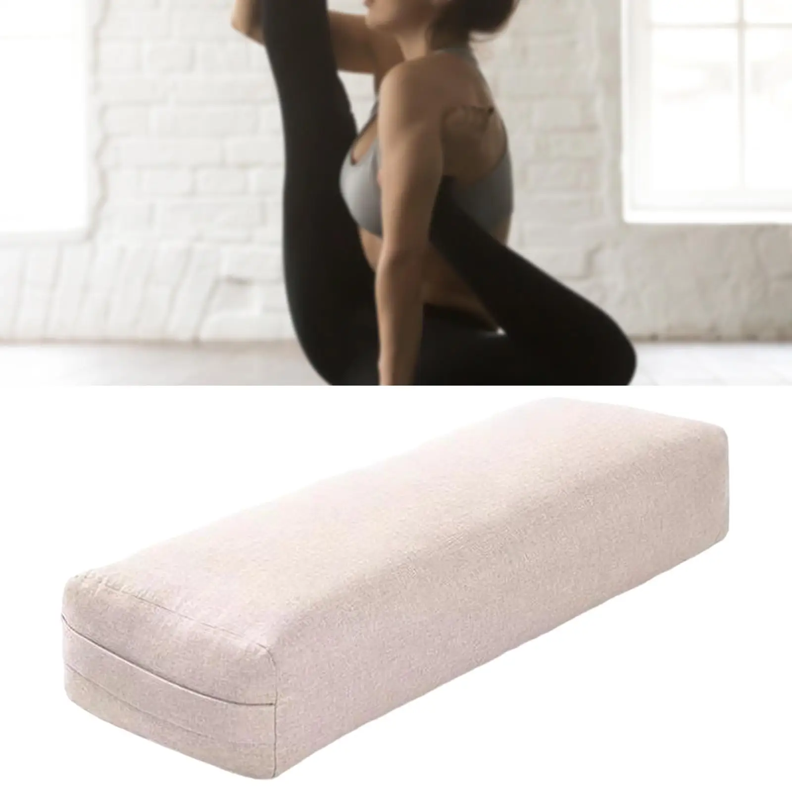 

Yoga Bolster Pillow Portable Restorative Yoga Bolster Pillow Comfort Cushion