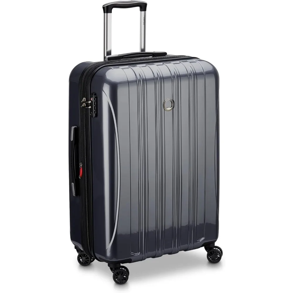 DELSEY PARIS Bagagli espandibili Helium Aero Hardside con ruote girevoli, titanio, set da 2 pezzi (19/24)